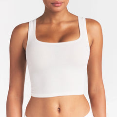 COTTON RIB TANK | MARBLE