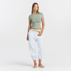 COTTON JERSEY T-SHIRT | MINERAL