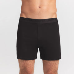 SKIMS STRETCH MENS KNIT BOXER | OBSIDIAN