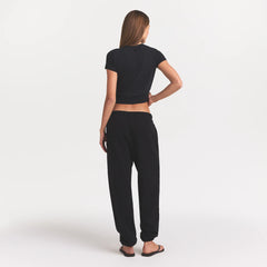 COTTON FLEECE CLASSIC JOGGER | ONYX