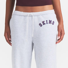 COTTON FLEECE CLASSIC JOGGER | LIGHT HEATHER GREY ARCHED SKIMS PLAID