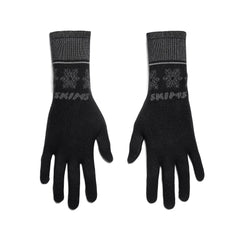 SKIMS FIRST LAYERS GLOVES | OBSIDIAN WINTER FAIR ISLE