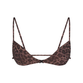 FITS EVERYBODY MICRO SKIMPY BRALETTE | UMBER LEOPARD PRINT