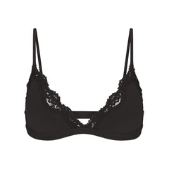 FITS EVERYBODY LACE TRIANGLE BRALETTE | ONYX