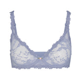 STRETCH LACE UNLINED DEMI BRA | SLATE