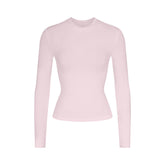 COTTON JERSEY LONG SLEEVE T-SHIRT | CHERRY BLOSSOM
