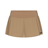 WOVEN COTTON FLUTTER SHORT | DESERT