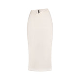 VETTESE X SKIMS SHEER MODAL MIDI SKIRT | ECRU