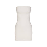 COTTON JERSEY MINI TUBE DRESS | MARBLE