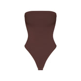 SMOOTH LAYERS STRAPLESS BODYSUIT | COCOA