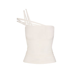 VETTESE X SKIMS SHEER MODAL TOP | ECRU