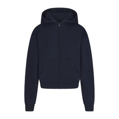 COTTON FLEECE CLASSIC ZIP UP HOODIE | NAVY
