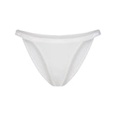 LIGHTWEIGHT COTTON LOGO PICOT STRING BIKINI | SNOW