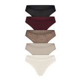 FITS EVERYBODY THONG 5-PACK | DESERT LEOPARD MULTI