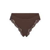 FITS EVERYBODY LACE TANGA | ESPRESSO