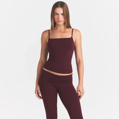 COTTON JERSEY CAMI | CURRANT