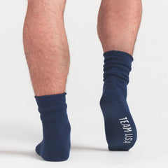 SKIMS FOR TEAM USA MENS OLYMPIC LOUNGE SOCK | NAVY