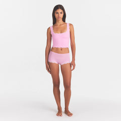 FITS EVERYBODY LACE TANK | BUBBLE GUM TONAL