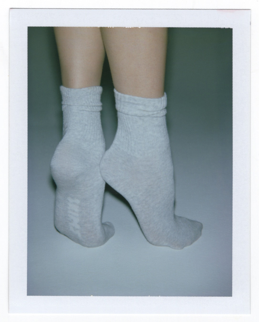 RIBBED CREW SOCK | LIGHT HEATHER GREY