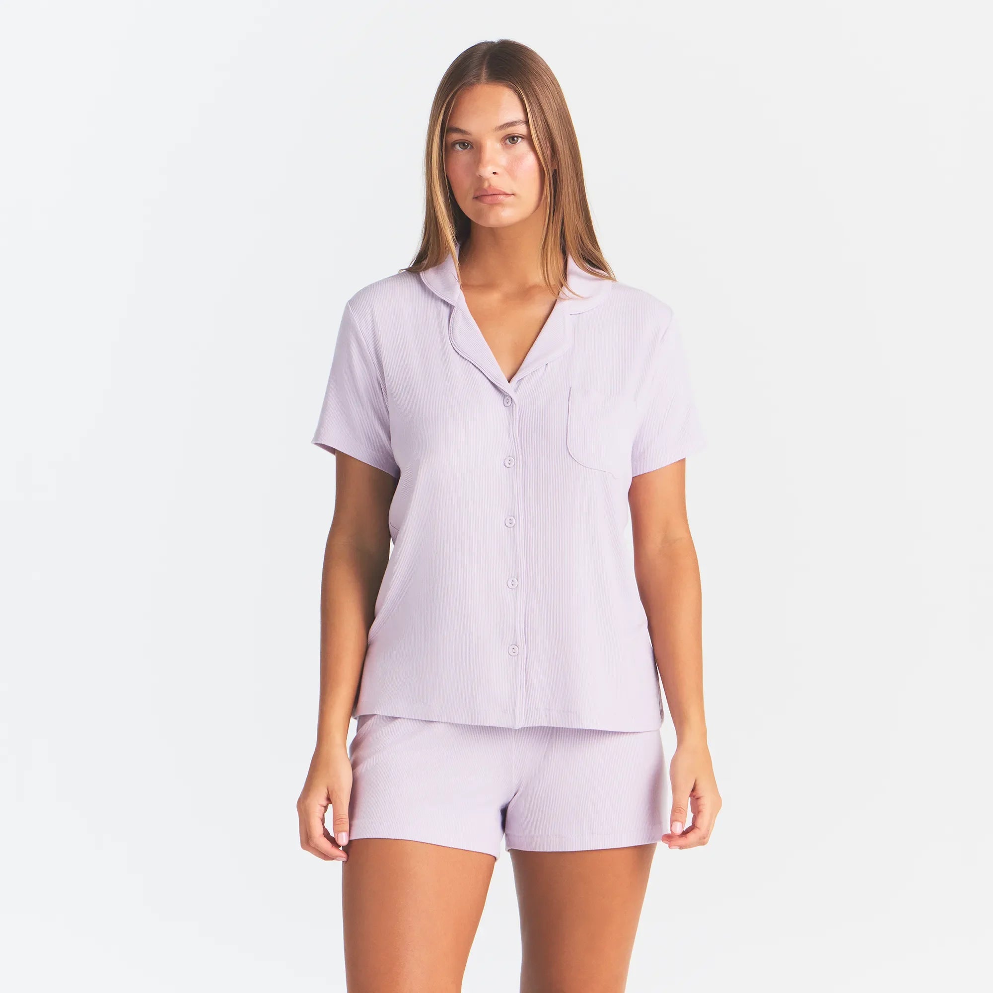 SOFT LOUNGE SHORT SLEEP SET | IRIS MICA