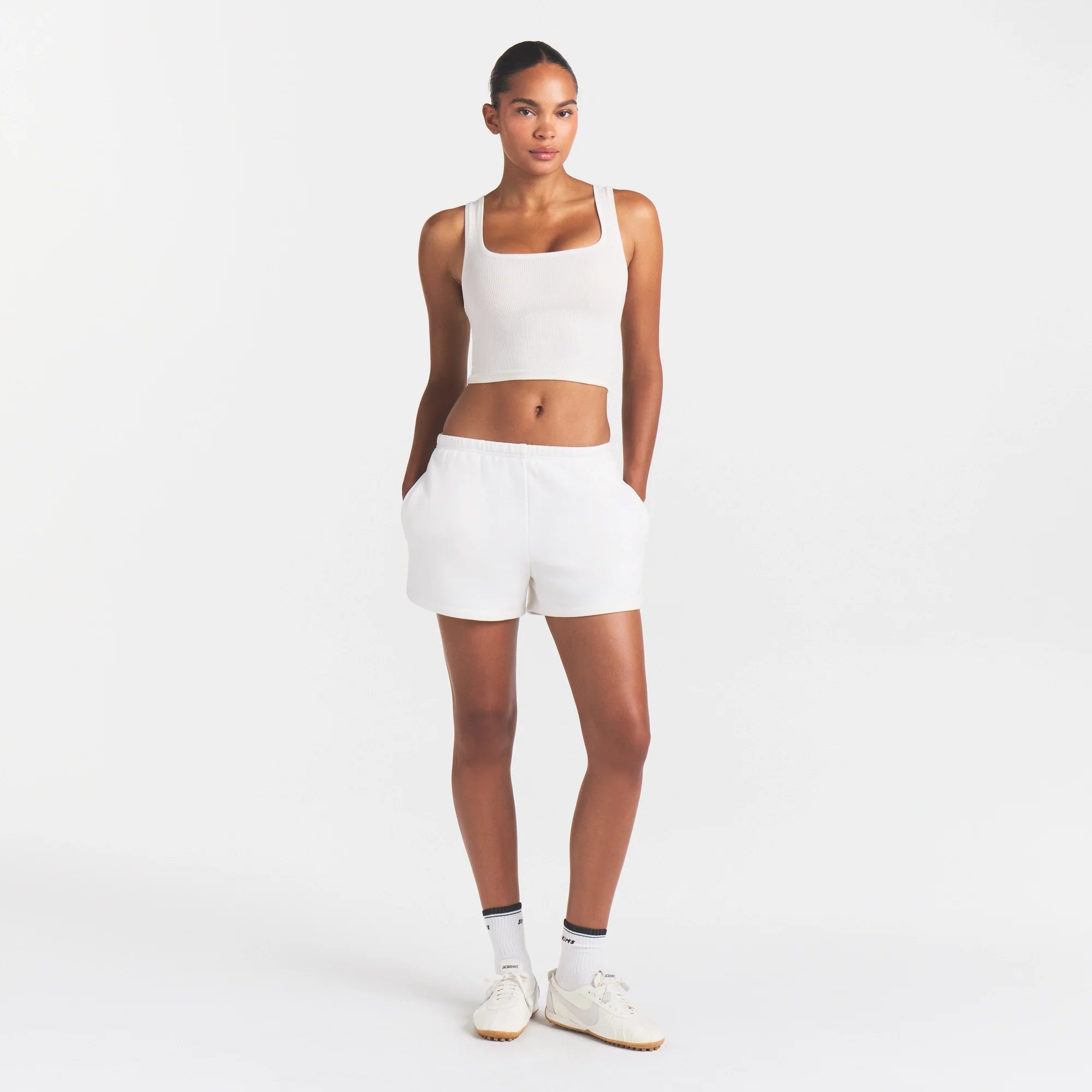 COTTON RIB TANK | MARBLE