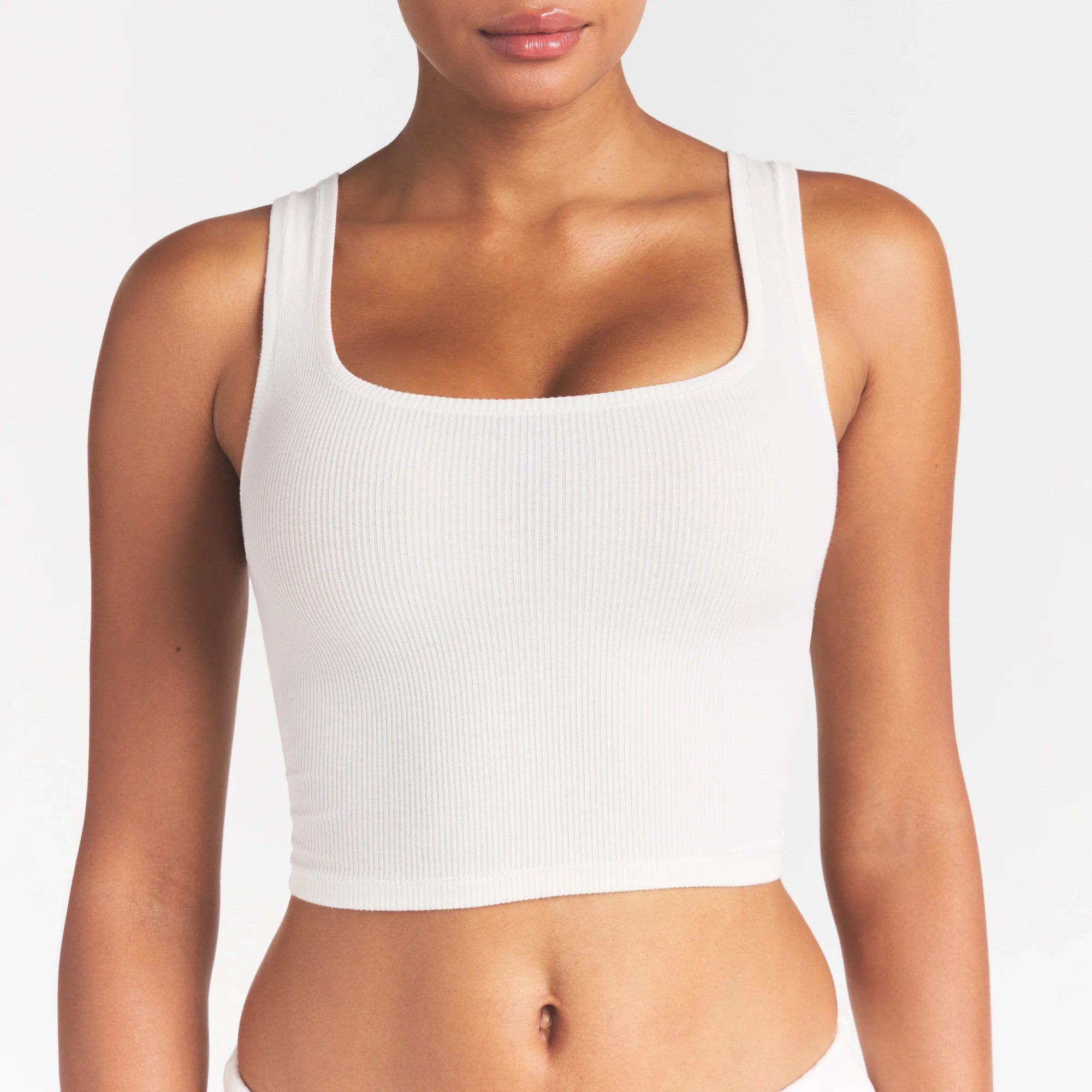 COTTON RIB TANK | MARBLE