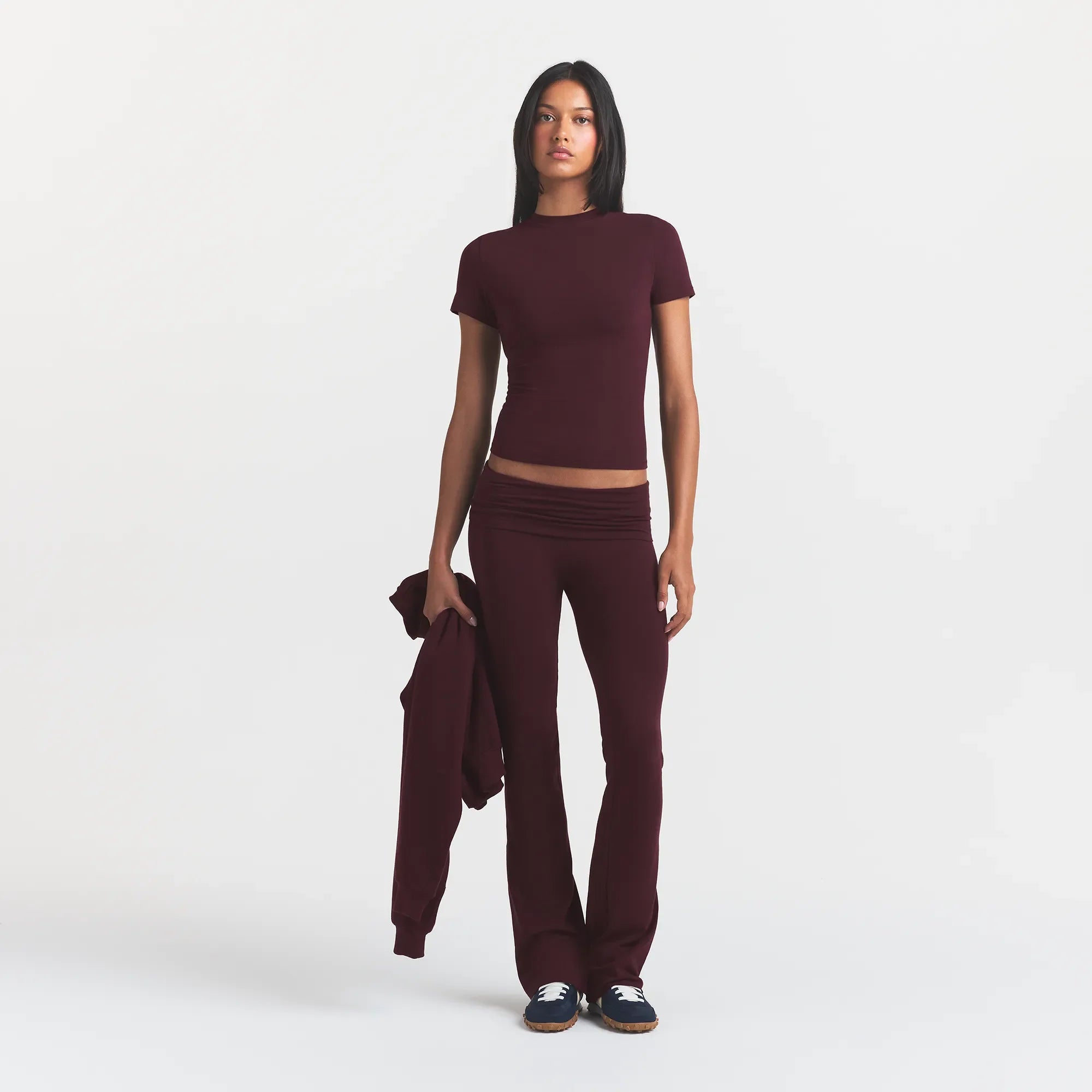 COTTON JERSEY T-SHIRT | CURRANT