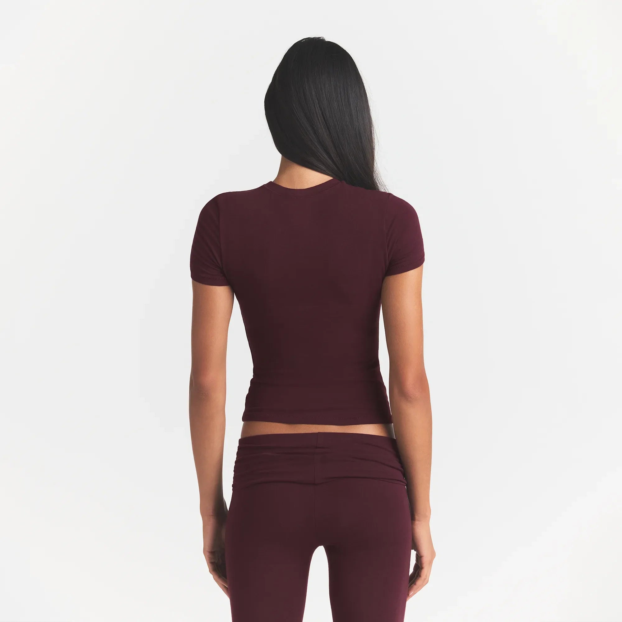 COTTON JERSEY T-SHIRT | CURRANT