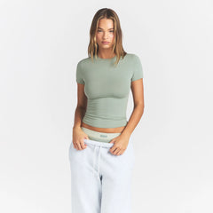 COTTON JERSEY T-SHIRT | MINERAL