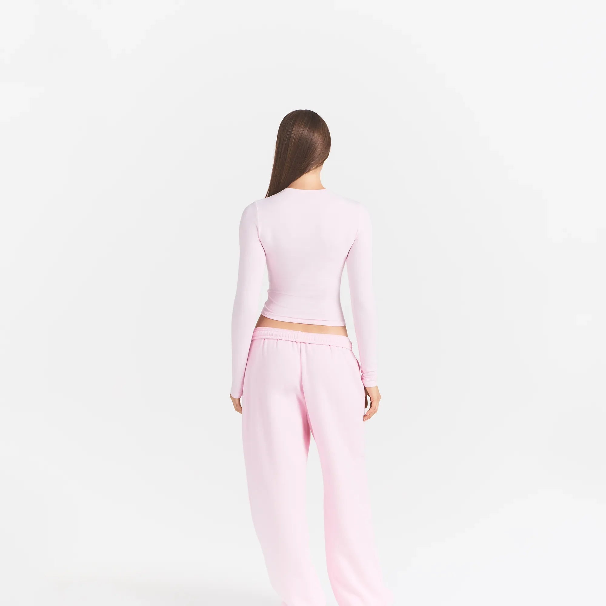 COTTON JERSEY LONG SLEEVE T-SHIRT | CHERRY BLOSSOM