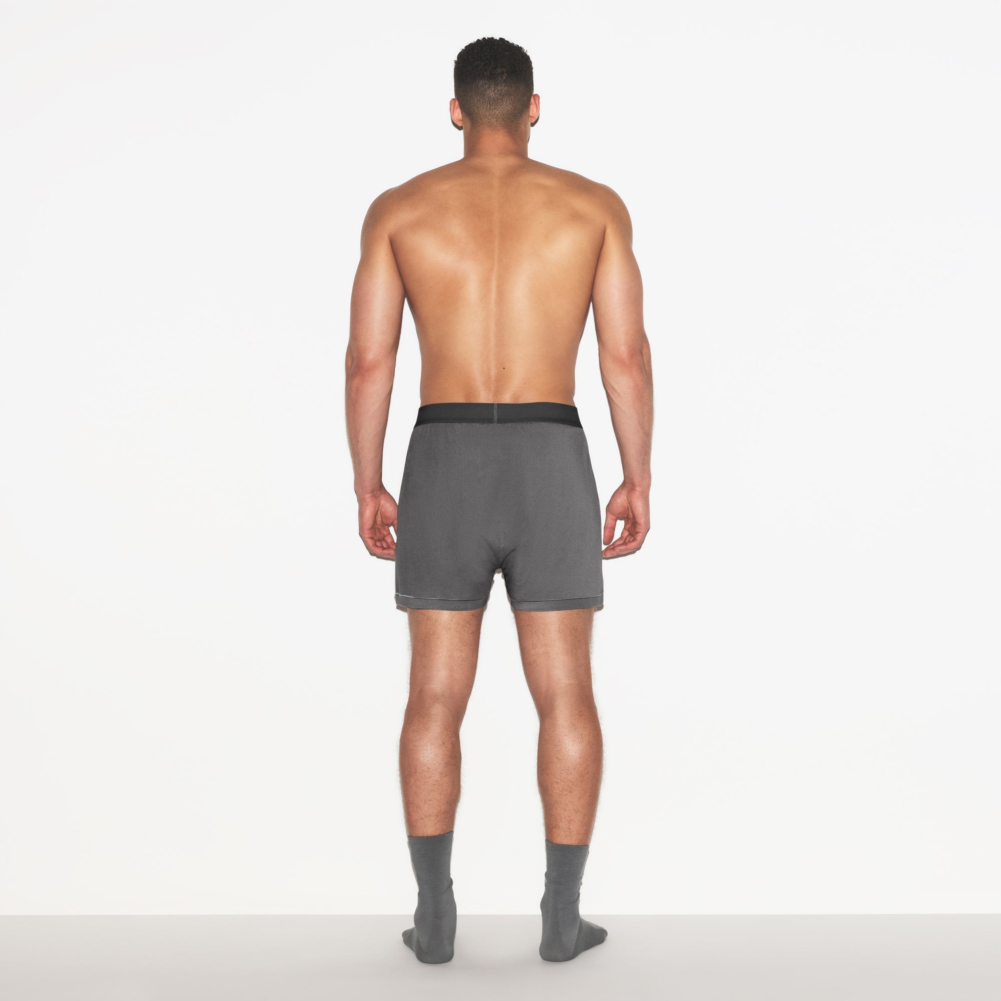 SKIMS COTTON MENS KNIT BOXER 3-PACK | RUSSET MULTI