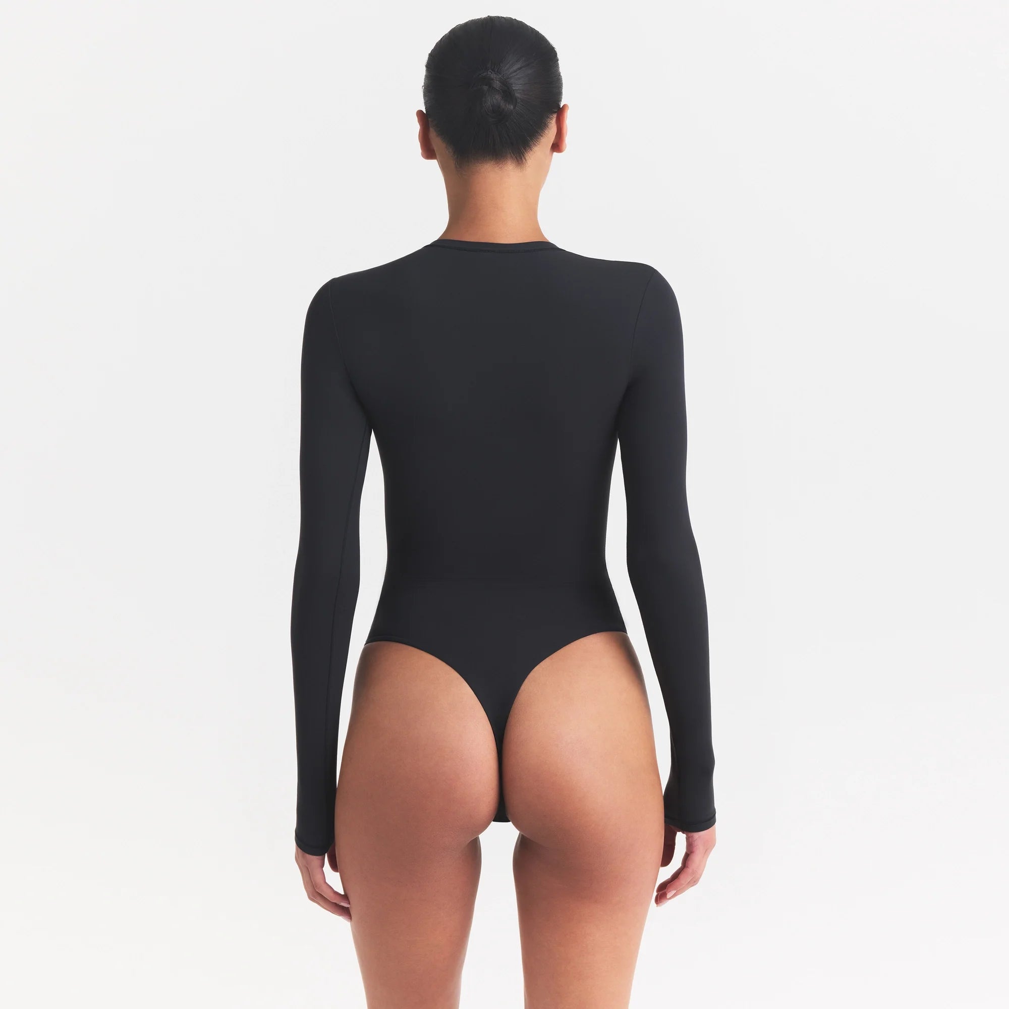 FITS EVERYBODY LONG SLEEVE CREW NECK BODYSUIT | ONYX