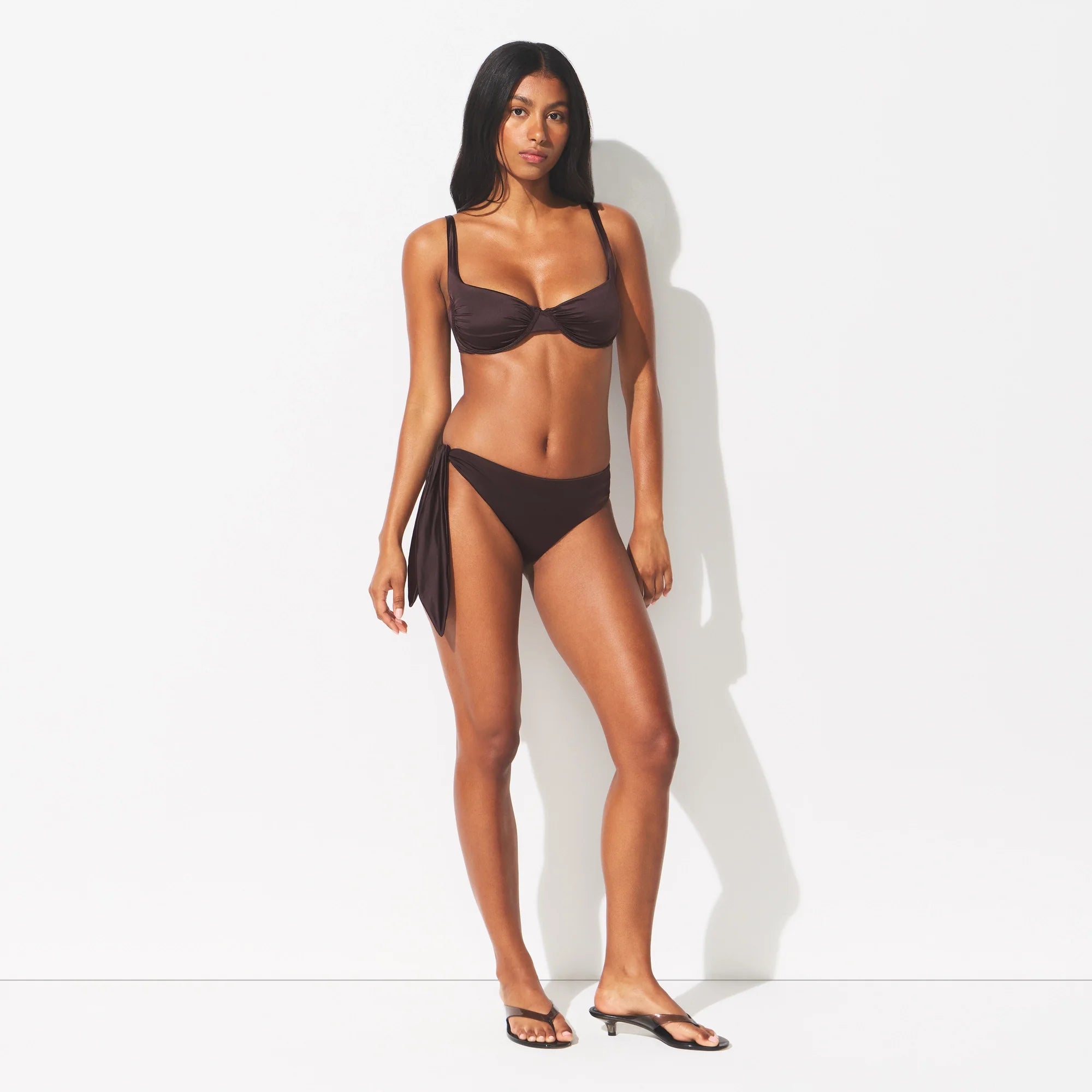 SATIN SWIM TIE SIDE BIKINI BOTTOM | PHOENIX