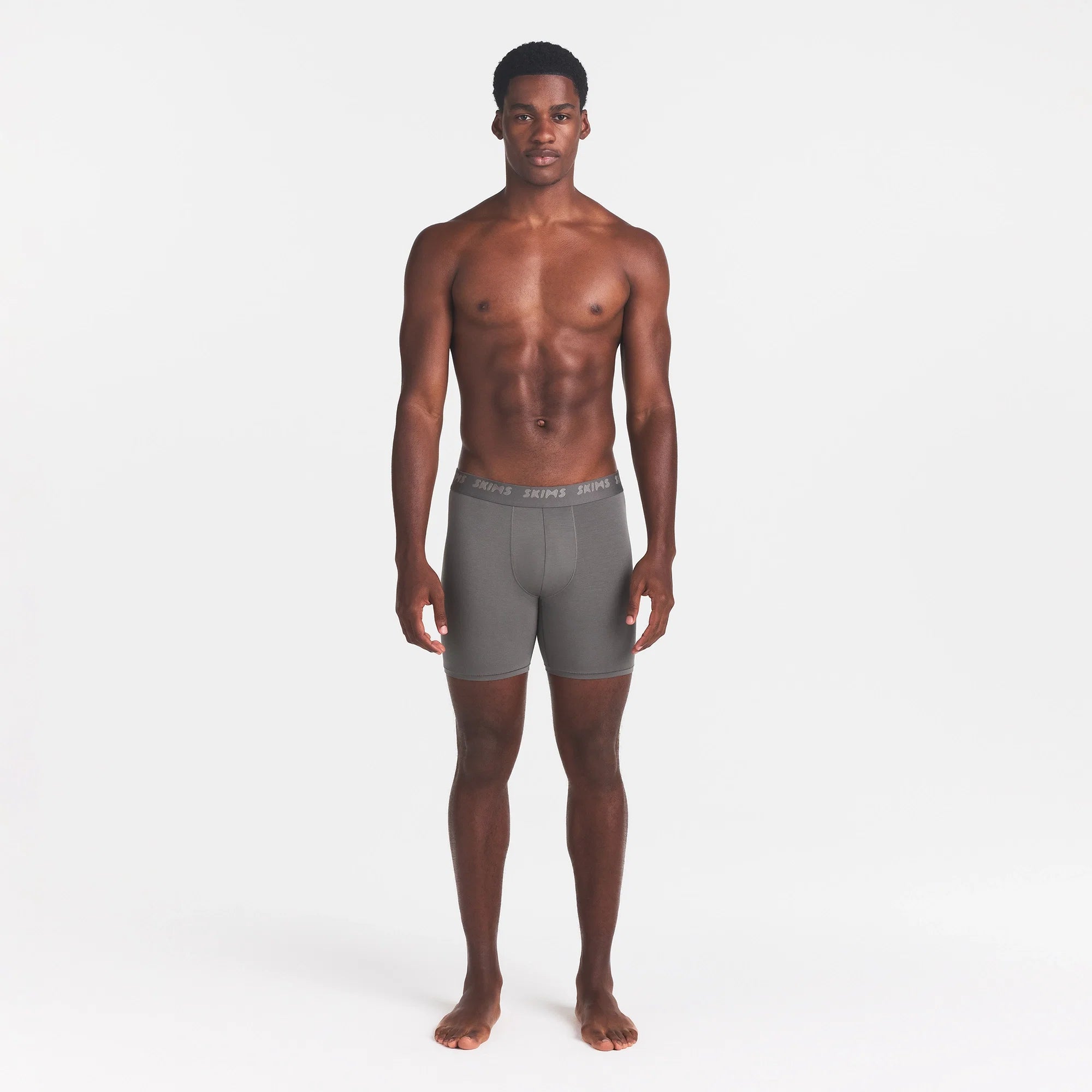 SKIMS STRETCH MENS 5" BOXER BRIEF | GUNMETAL