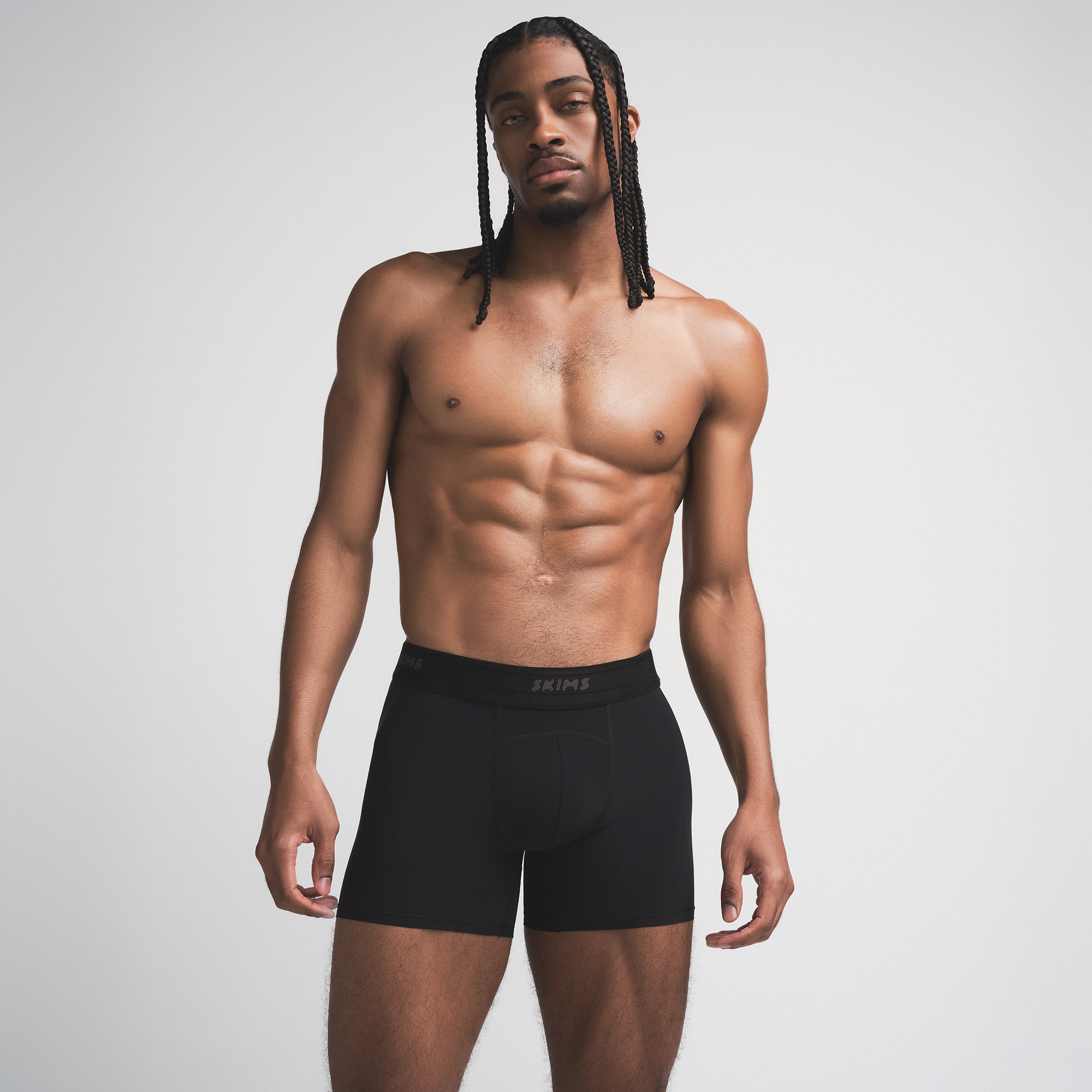 SKIMS FLEX MENS 5" BOXER BRIEF | OBSIDIAN