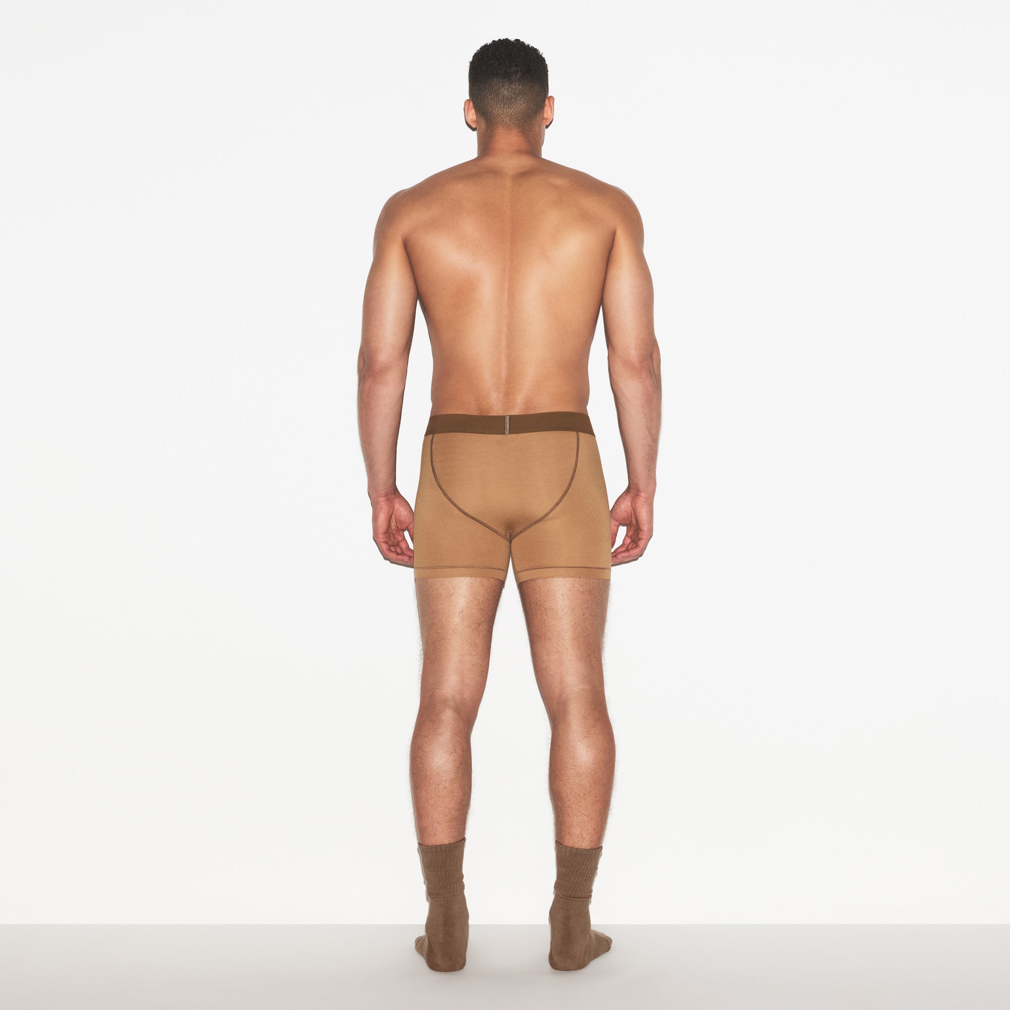 SKIMS COTTON MENS 3" BOXER BRIEF 3-PACK | RUSSET MULTI