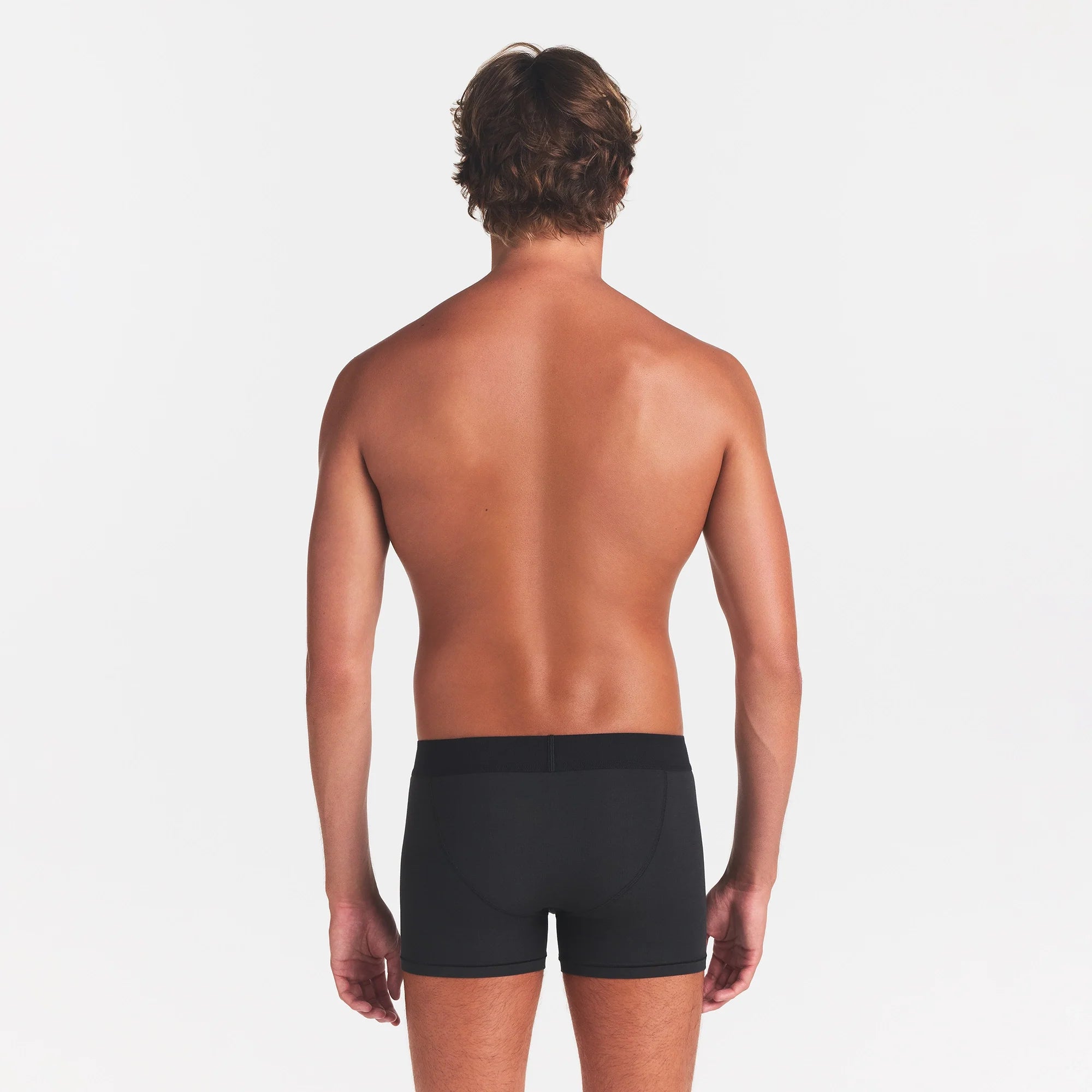 SKIMS COTTON MENS 3" BOXER BRIEF | ONYX
