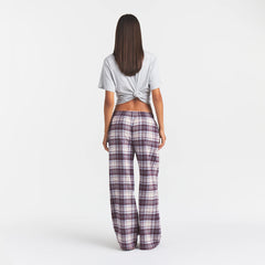 FLANNEL SLEEP OVERSIZED PANT | IRIS MICA PLAID