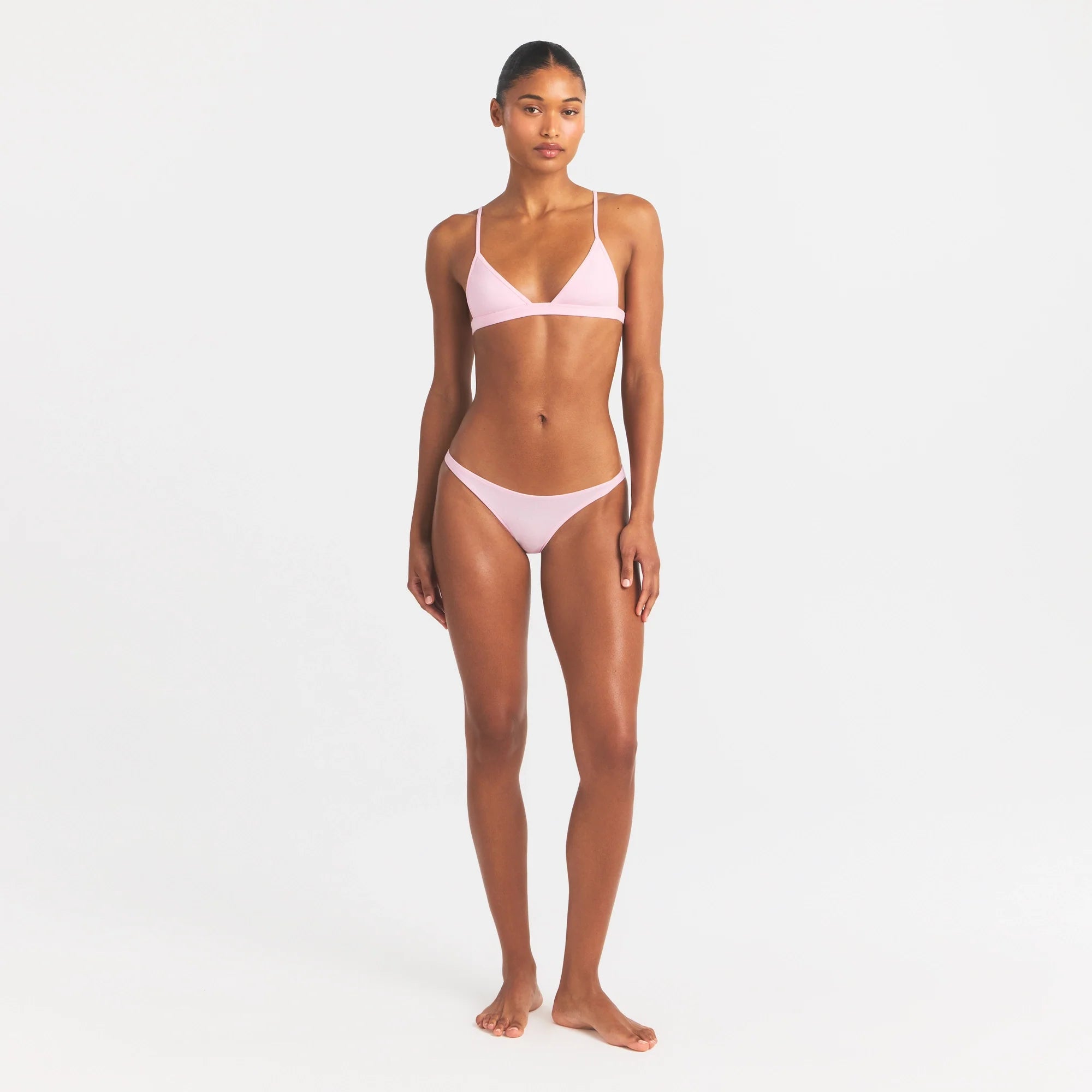 EVERYDAY COTTON TRIANGLE BRALETTE | PEONY