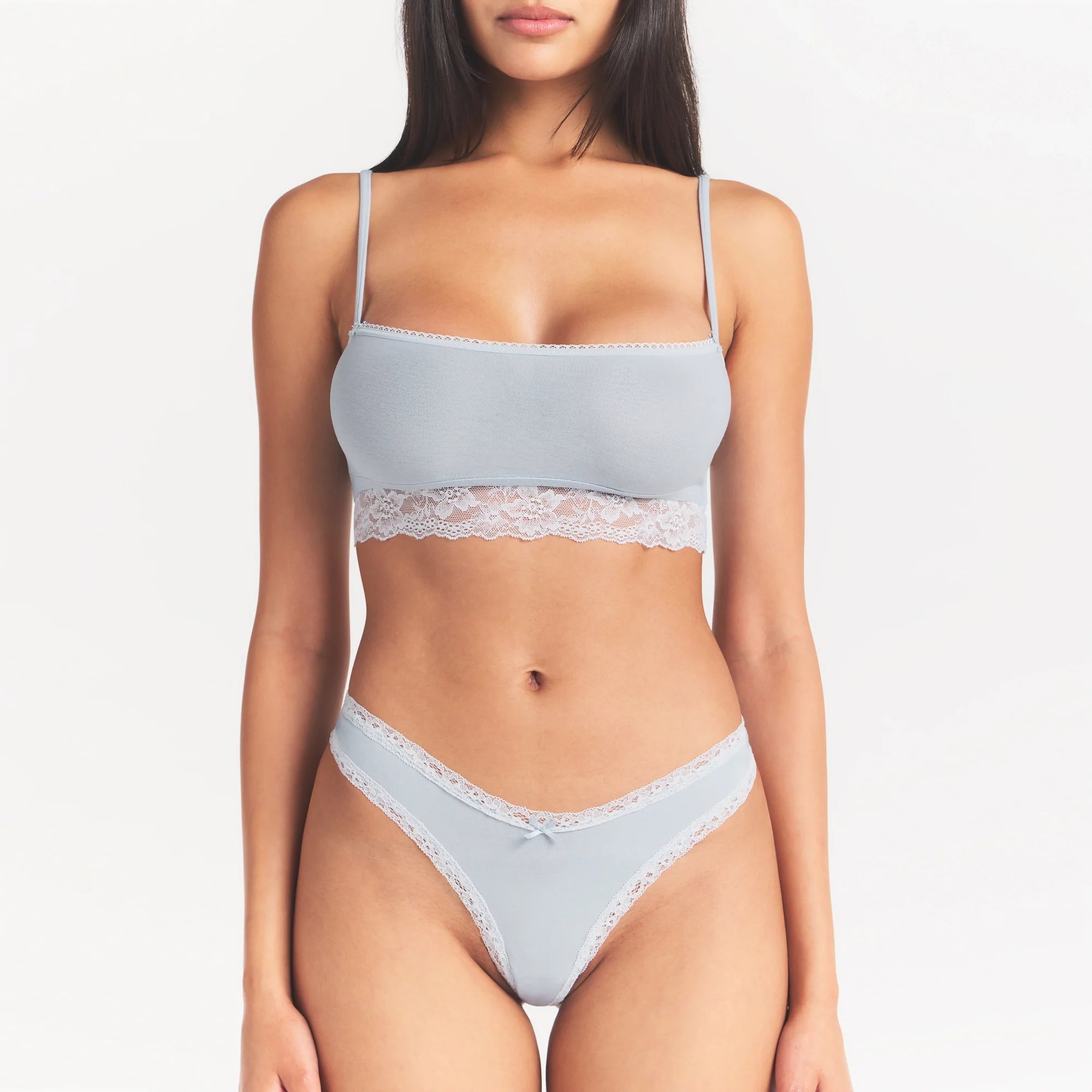 LIGHTWEIGHT COTTON STRAIGHT NECK BRALETTE | AIRSPACE