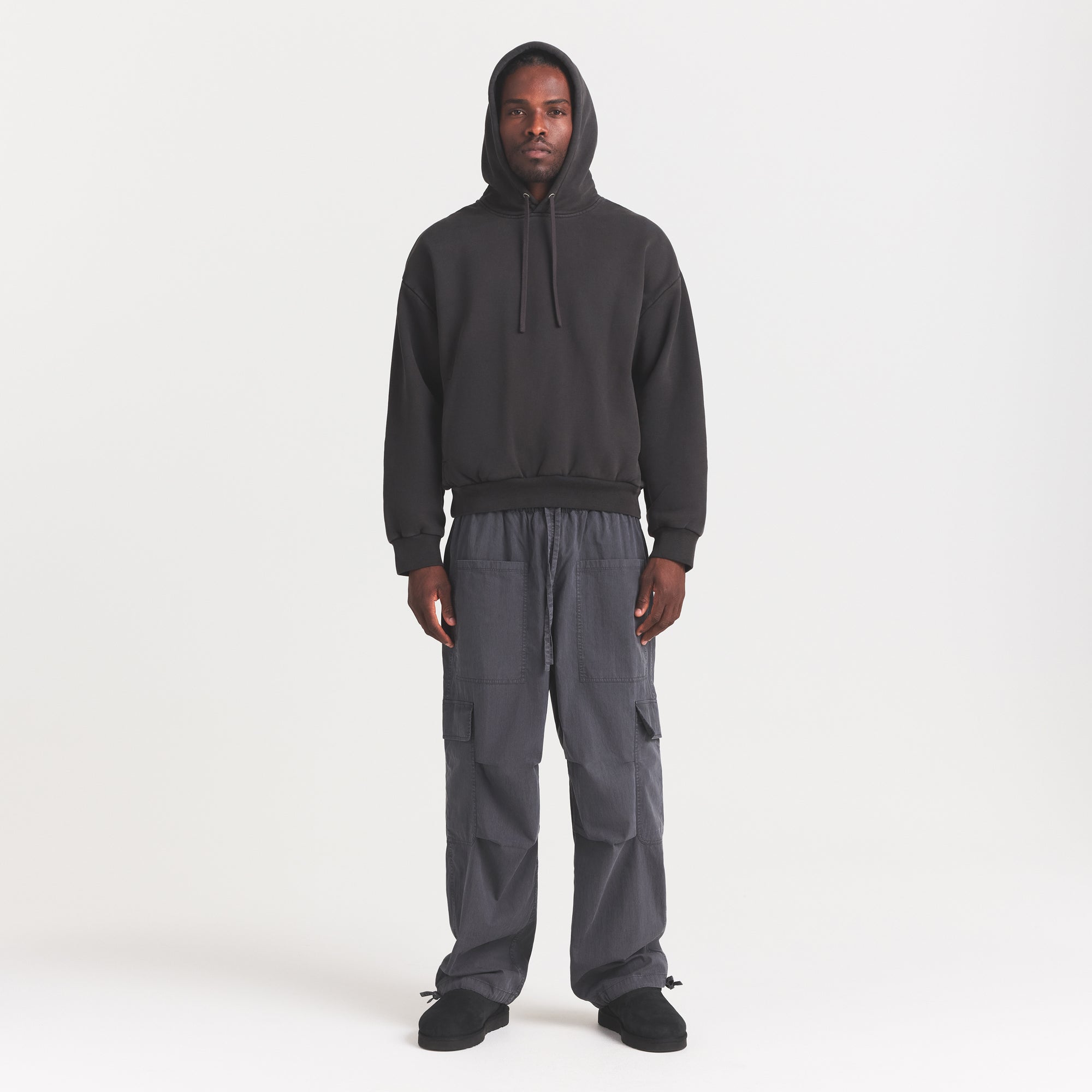 WOVEN MENS CARGO PANT | ASH