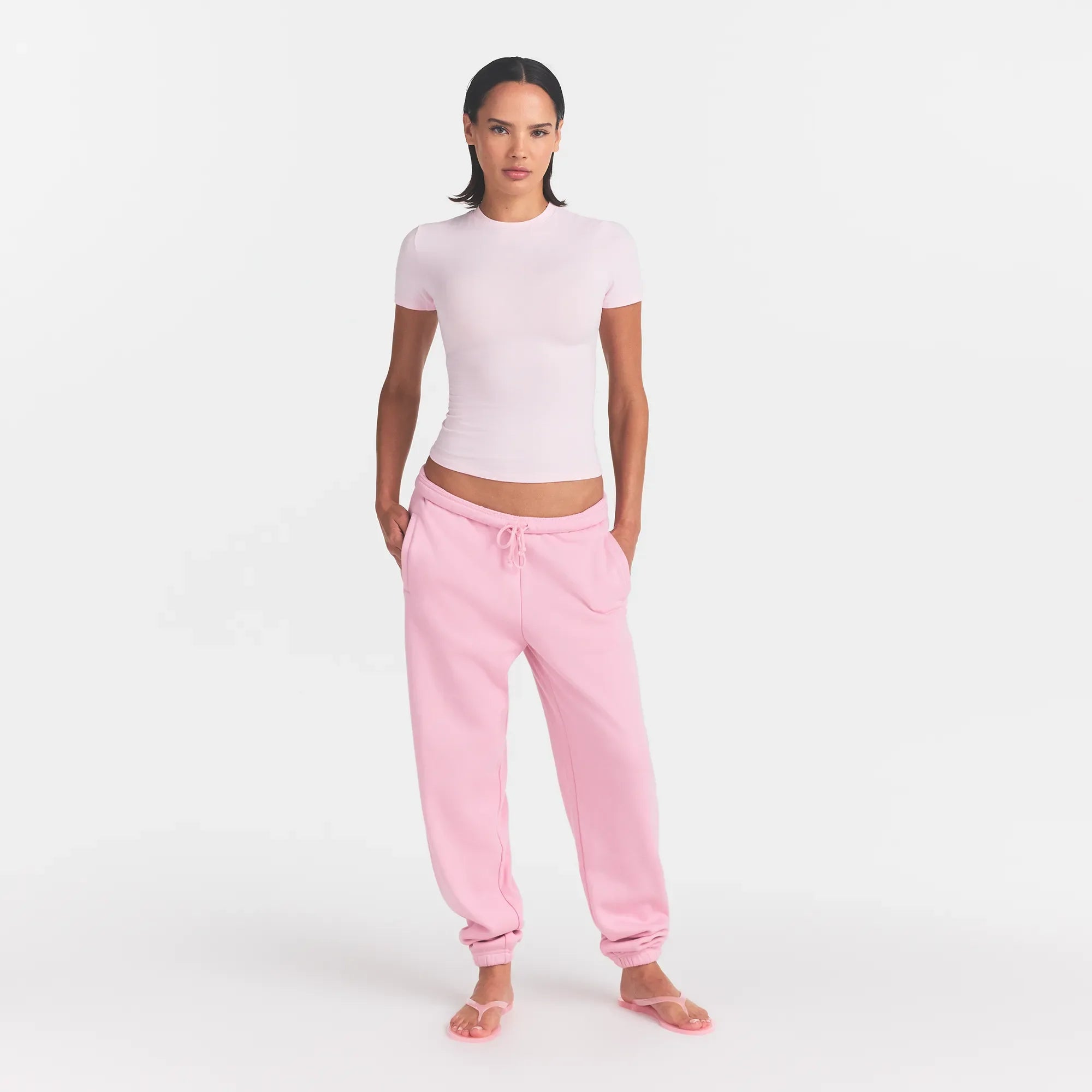 COTTON FLEECE LOGO CLASSIC JOGGER | HALITE WITH SNOW LOGO