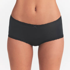 LIGHTWEIGHT COTTON LACE BOY SHORT | SOOT
