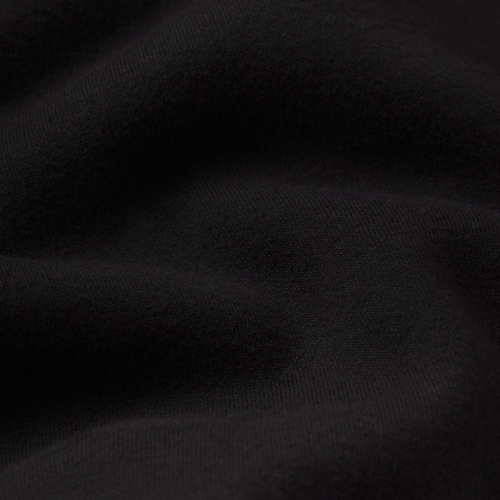 COTTON FLEECE SHRUNKEN CARDIGAN | ONYX