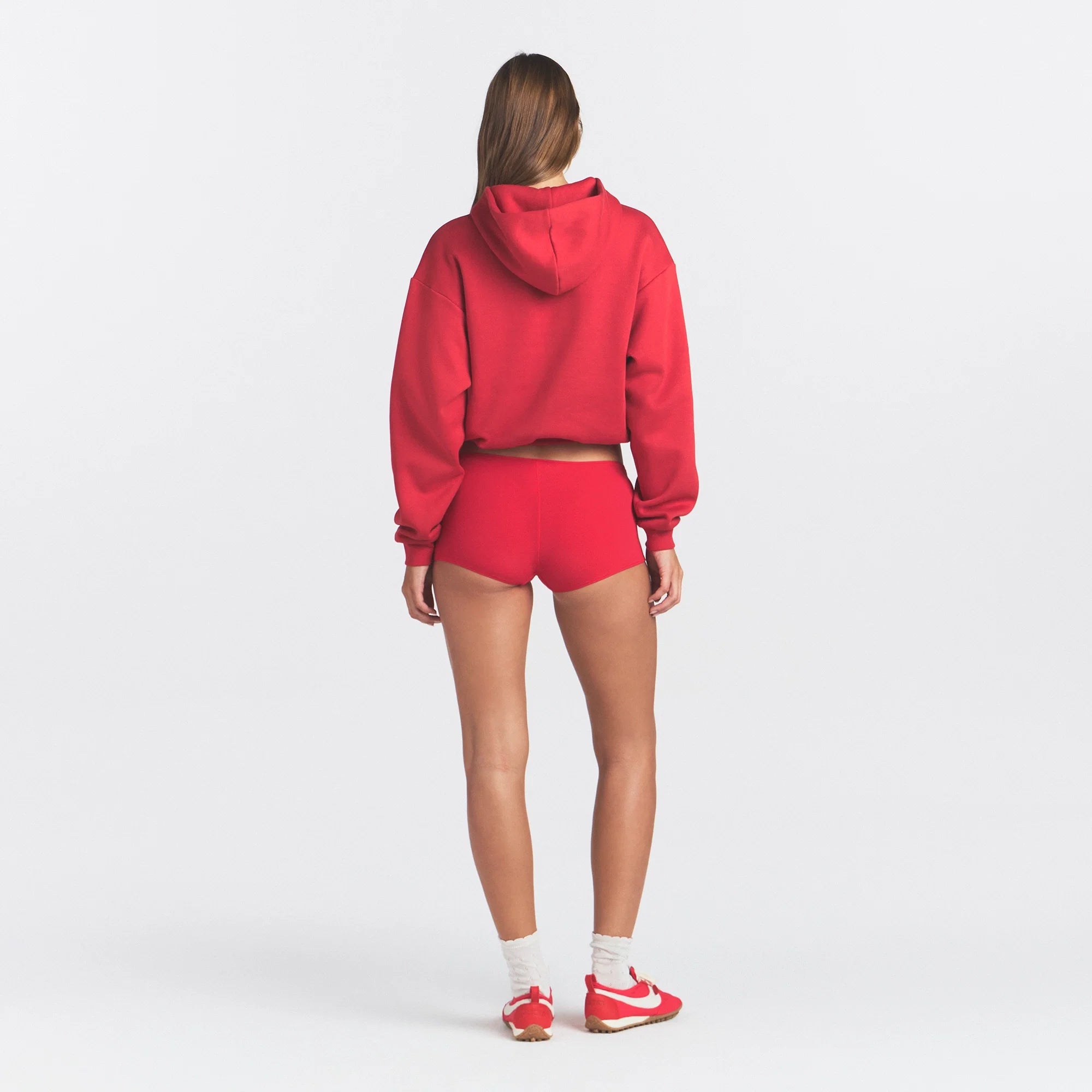 COTTON FLEECE CLASSIC HOODIE | WASHED RED