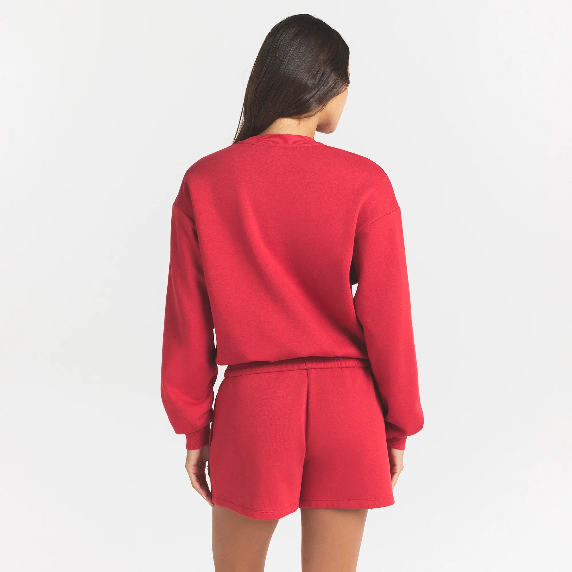 COTTON FLEECE CLASSIC CREWNECK | WASHED RED