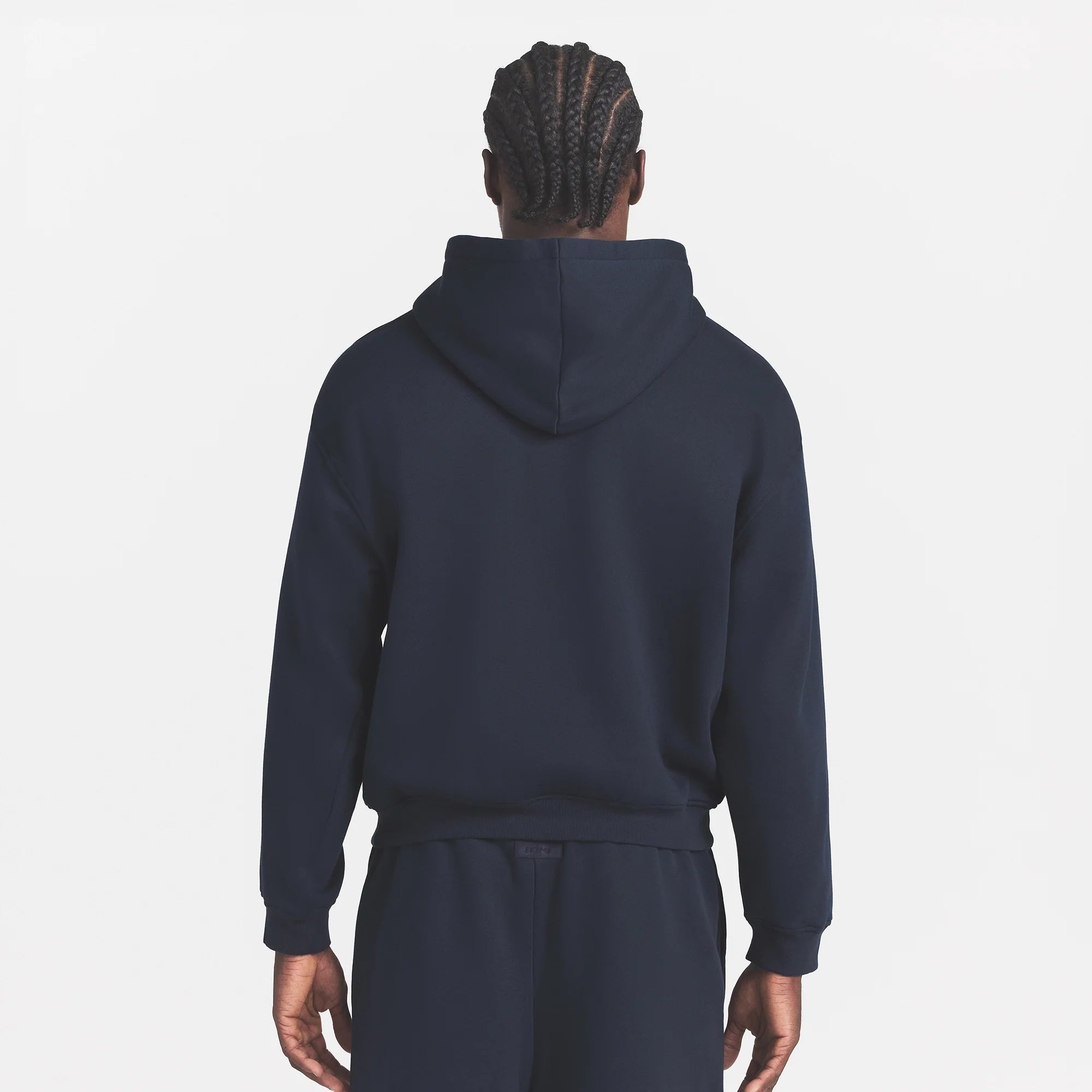 FLEECE LOUNGE MENS RELAXED HOODIE | NAVY