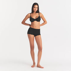 FITS EVERYBODY LACE BOY SHORT | ONYX