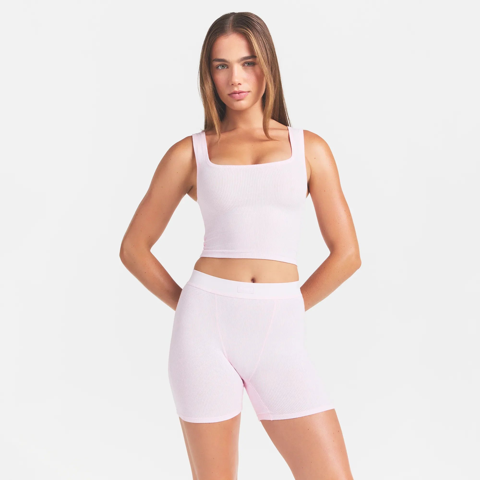 COTTON RIB BOXER | CHERRY BLOSSOM