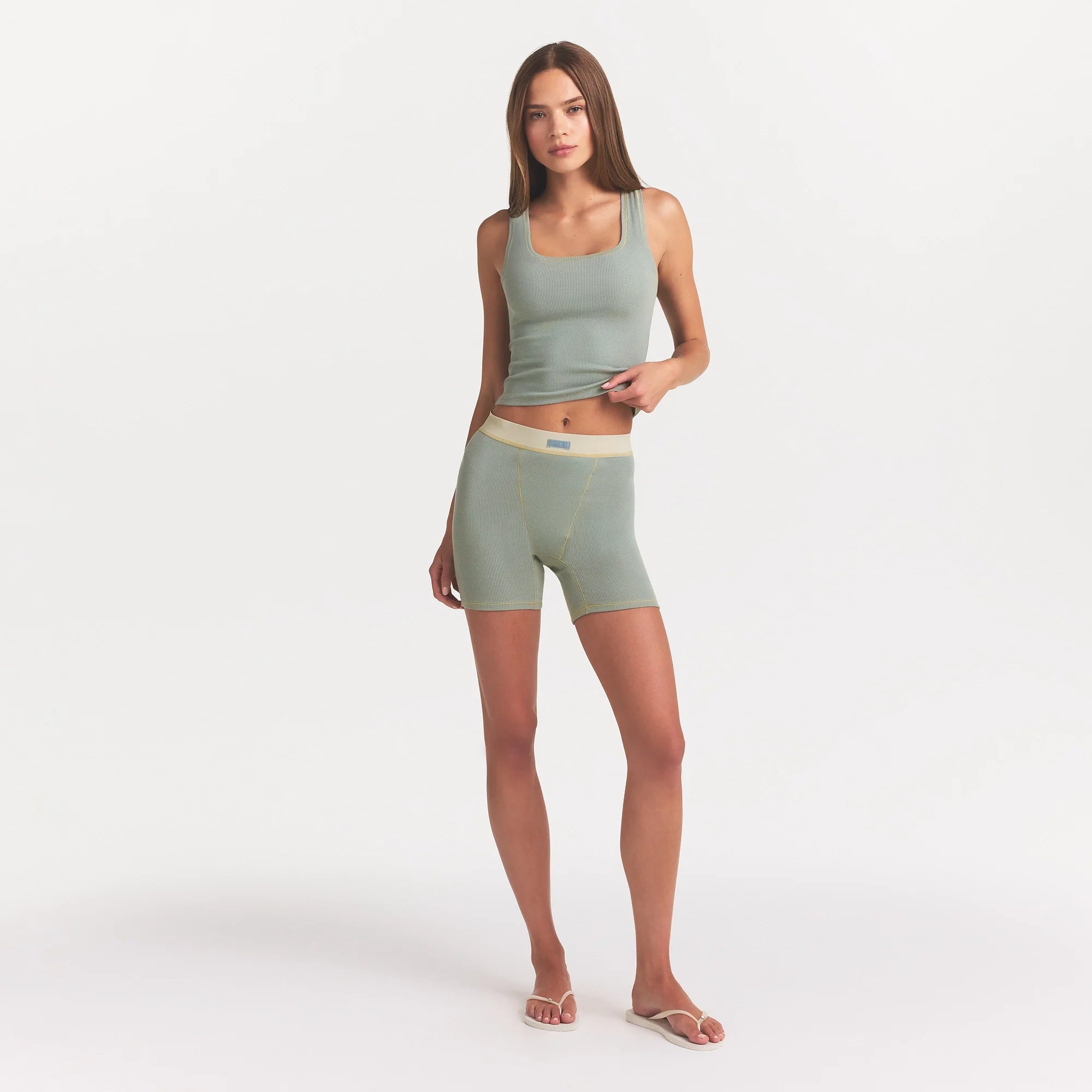 COTTON RIB BOXER | MINERAL